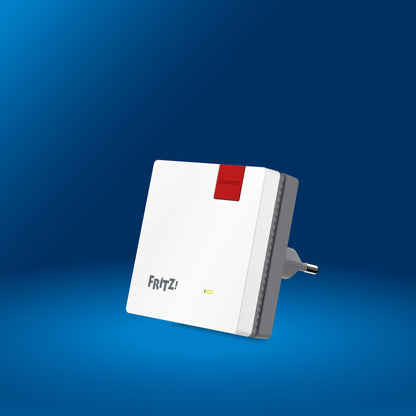 FRITZ!Repeater 600 auf blauem Hintergrund